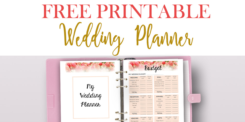 Printable Wedding Planner Binder - Printable World Holiday