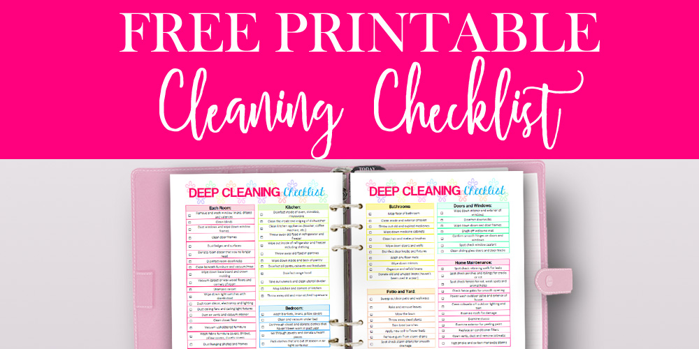 Free Printable House Cleaning Checklist By Paper Del Sol